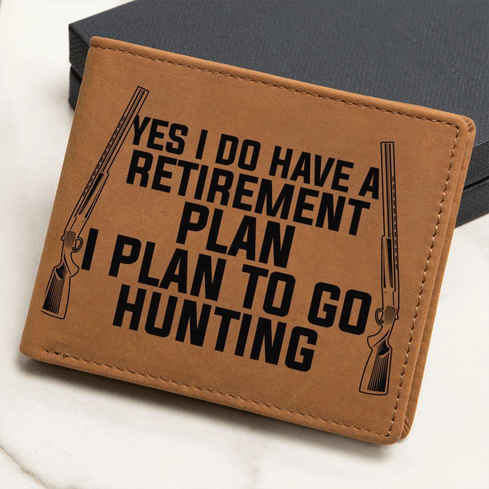 Hunter Retirement Plan Leather Wallet
