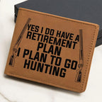 Hunter Retirement Plan Leather Wallet