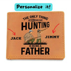 Hunting Father Personalized Leather Wallet
