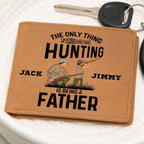 Hunting Father Personalized Leather Wallet