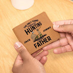 Hunting Father Personalized Leather Wallet
