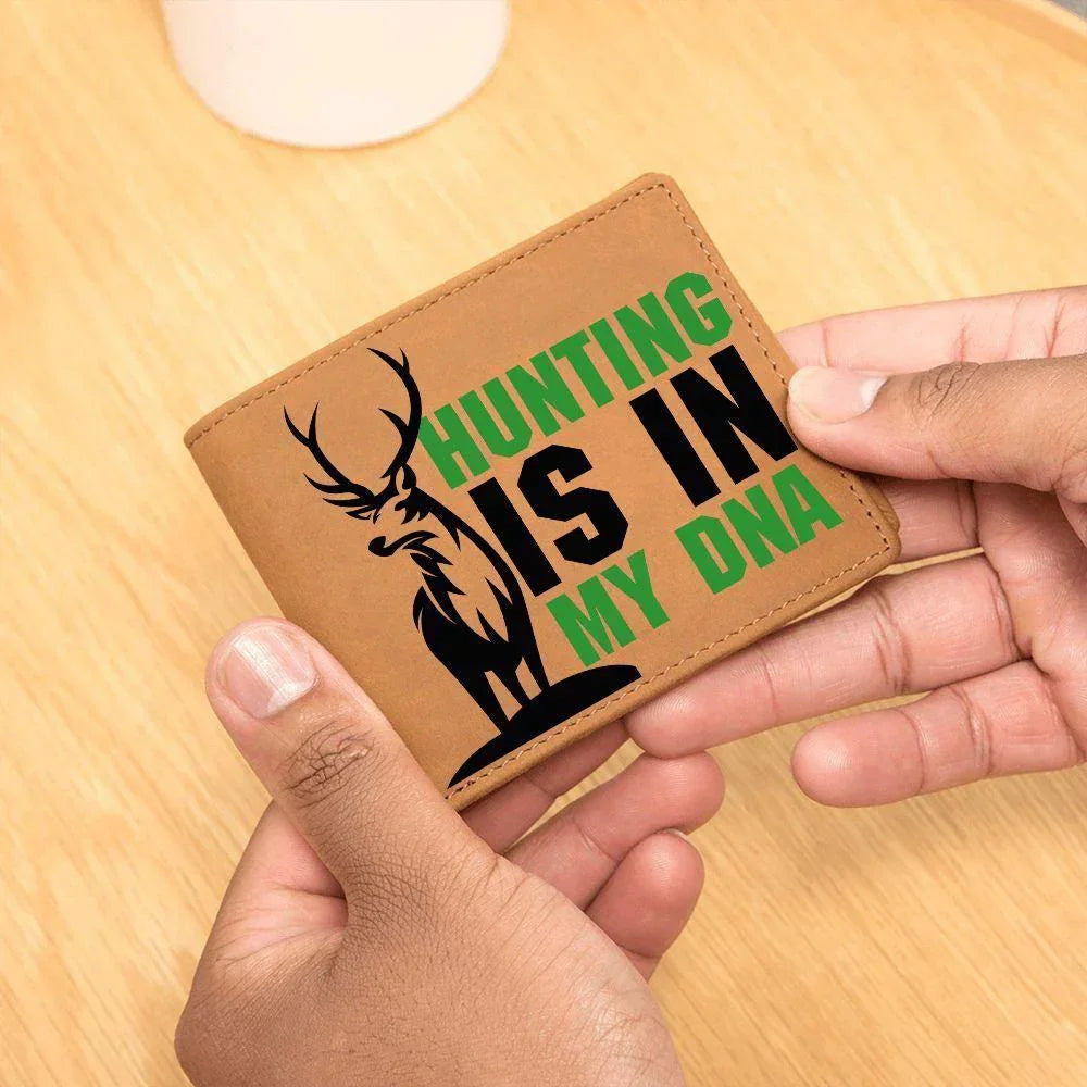 Hunting Is In My DNA Leather Wallet