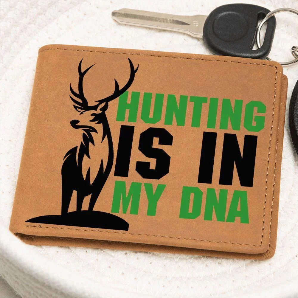 Hunting Is In My DNA Leather Wallet