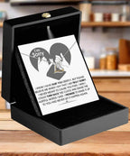 Apology Gift for Girlfriend, Wife, Soulmate - Sorry, Hurtful Words - Love Dancing Heart Pendant Necklace