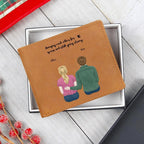 Husband Anniversary Personalized Graphic Leather Wallet