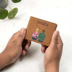 Husband Anniversary Personalized Graphic Leather Wallet