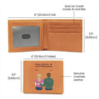 Husband Anniversary Personalized Graphic Leather Wallet