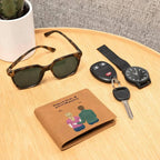 Husband Anniversary Personalized Graphic Leather Wallet