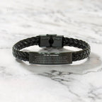Husband Braided Leather Bracelet Birthday Christmas Unique Gifts Behind you, all your memories, before you, all your dreams