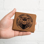 Husband Daddy Protector Hero Bear Custom Printed Leather Wallet
