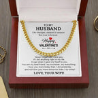 Husband Valentine Gift You are my Best Friend, My Soulmate, My Everything Cuban Chain Link Necklace