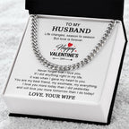 Husband Valentine Gift You are my Best Friend, My Soulmate, My Everything Cuban Chain Link Necklace