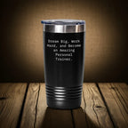 Inspirational Personal Trainer Gifts from Friends, Gifts for Personal Trainers on Birthday, 'Dream Big, Work Hard, And Become An Amazing Personal Trainer.' Tumbler