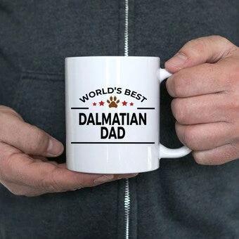 Dalmatian Dog Dad White Ceramic Mug