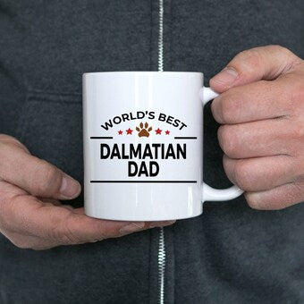 Dalmatian Dog Dad White Ceramic Mug