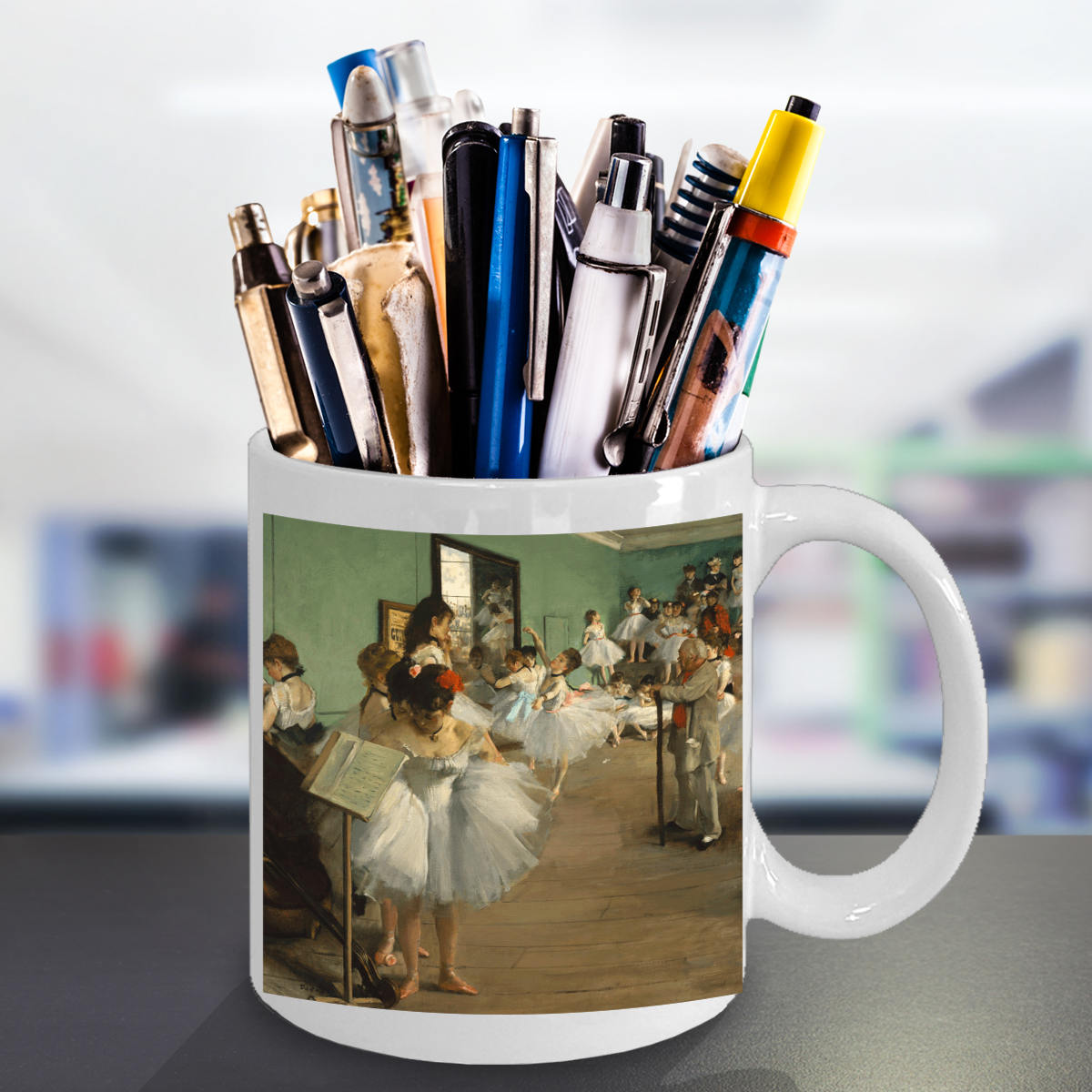 Ballet Mom Coffee Mug - Featuring Artwork by Degas - The Dance Class - Mallard Moon Gift Shop