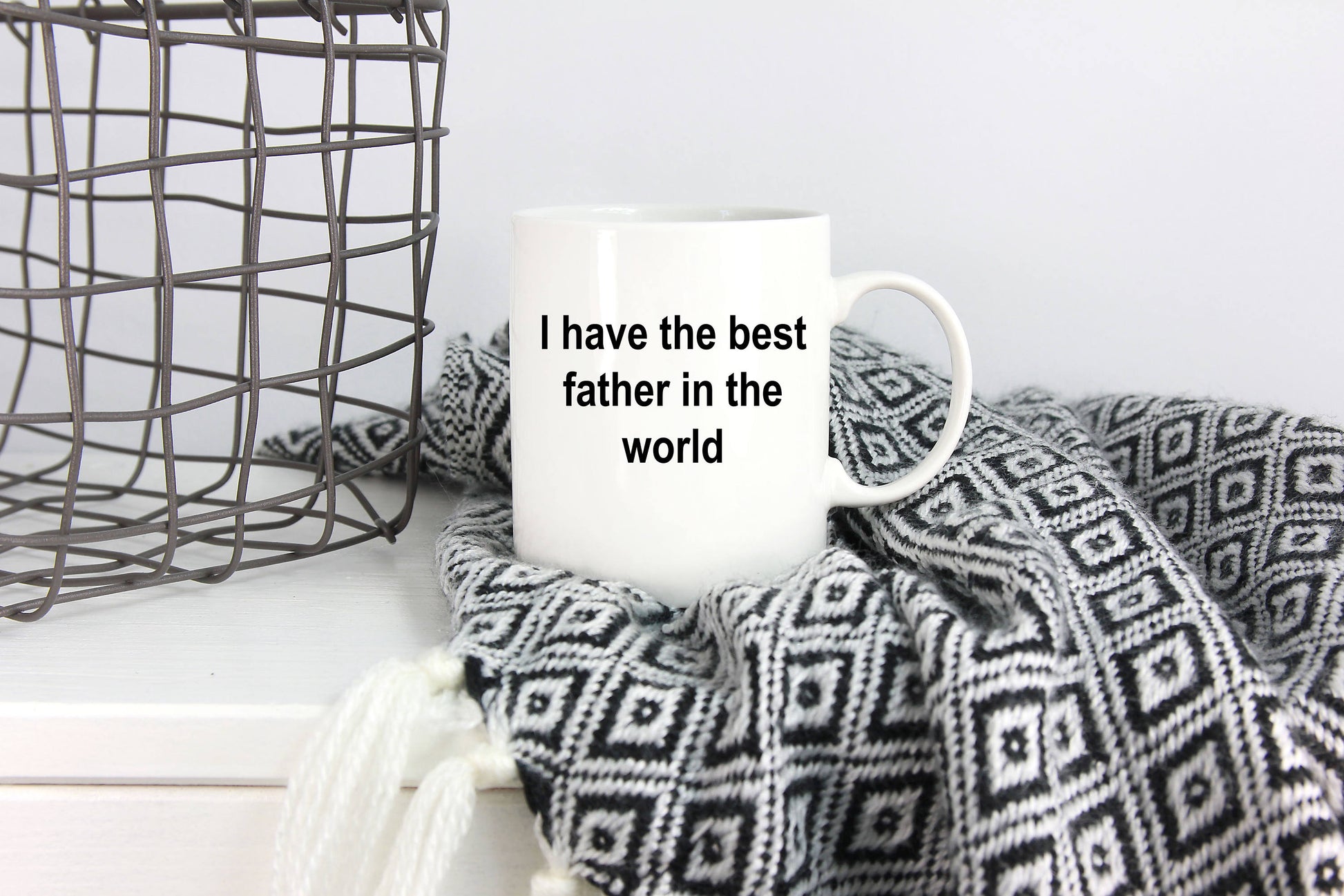 Father Ceramic Coffee Mug - I Have the Best Father in the World Father's Day Birthday Gift - Mallard Moon Gift Shop