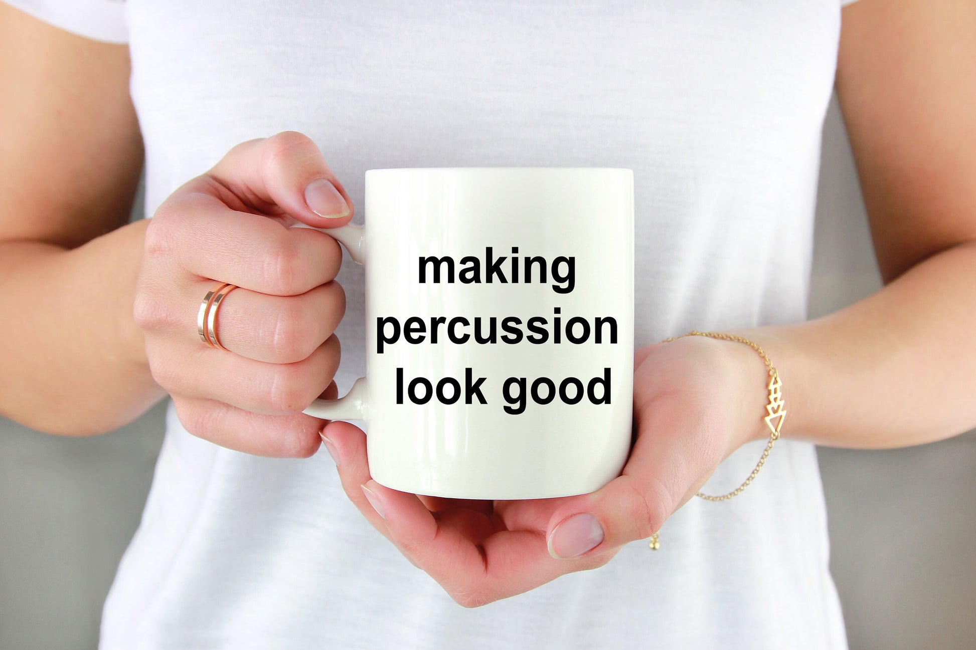 Drummer Ceramic Coffee Mug - Making Percussion Look Good - Mallard Moon Gift Shop