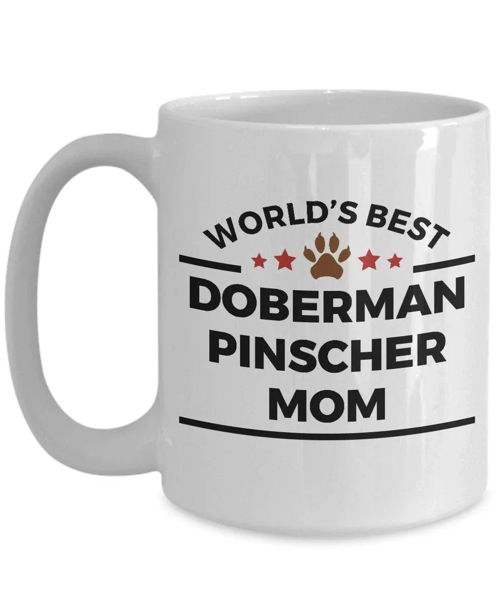 Doberman Pinscher Dog Mom Custom Ceramic Coffee Mug personalized