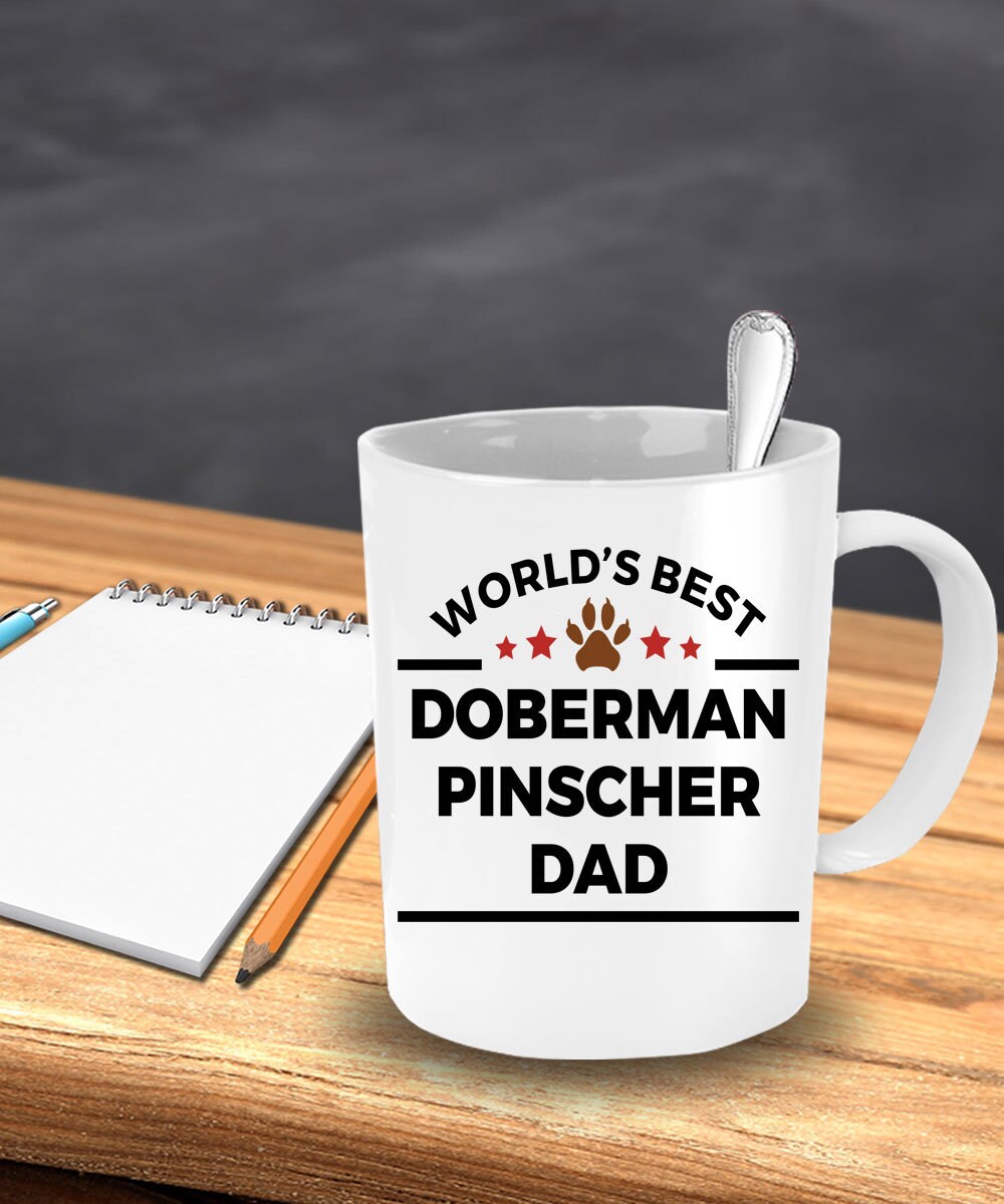 Doberman Pinscher Dog Dad Mug - Mallard Moon Gift Shop
