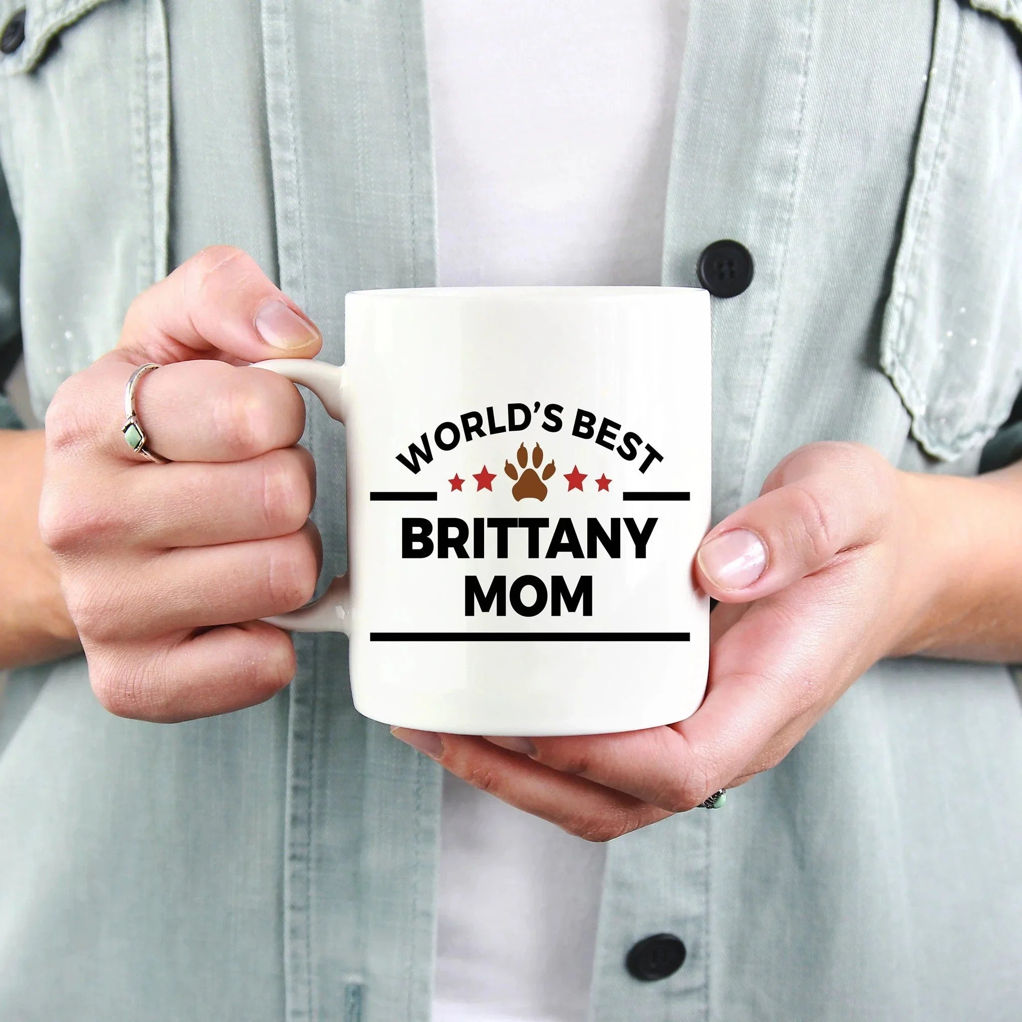 Brittany Spaniel Dog Mom Mug