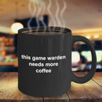 Game Warden Black Coffee Mug