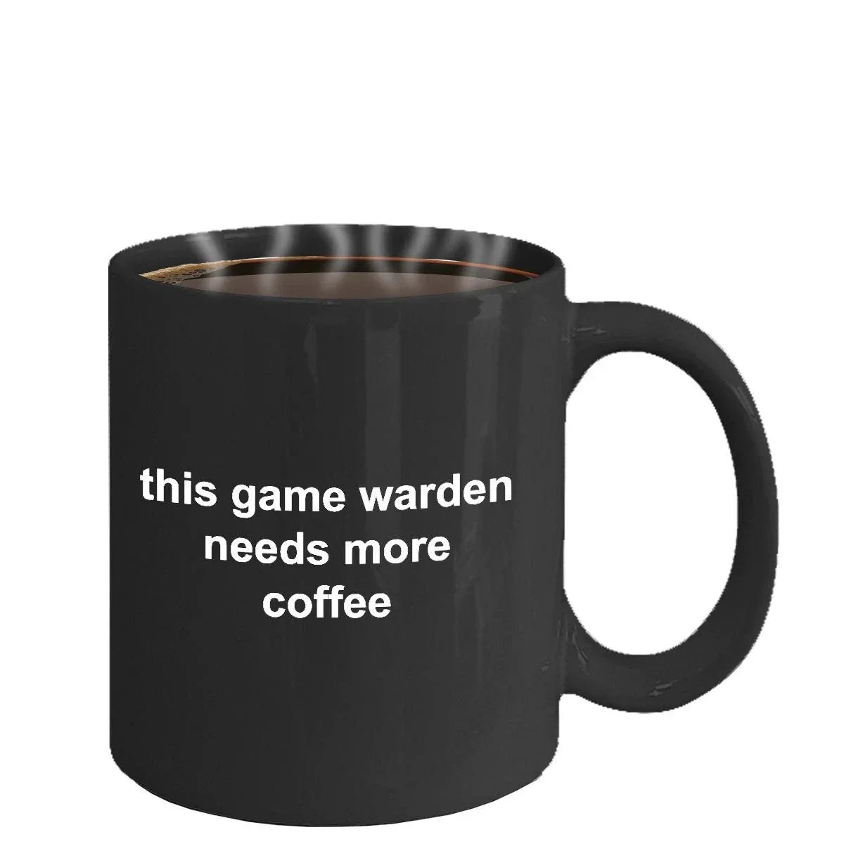 Game Warden Black Coffee Mug