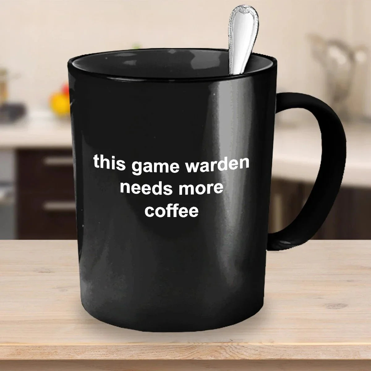 Game Warden Black Coffee Mug