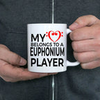 Euphonium Player Romantic Mug - My Heart Belongs to a Euphonium Player