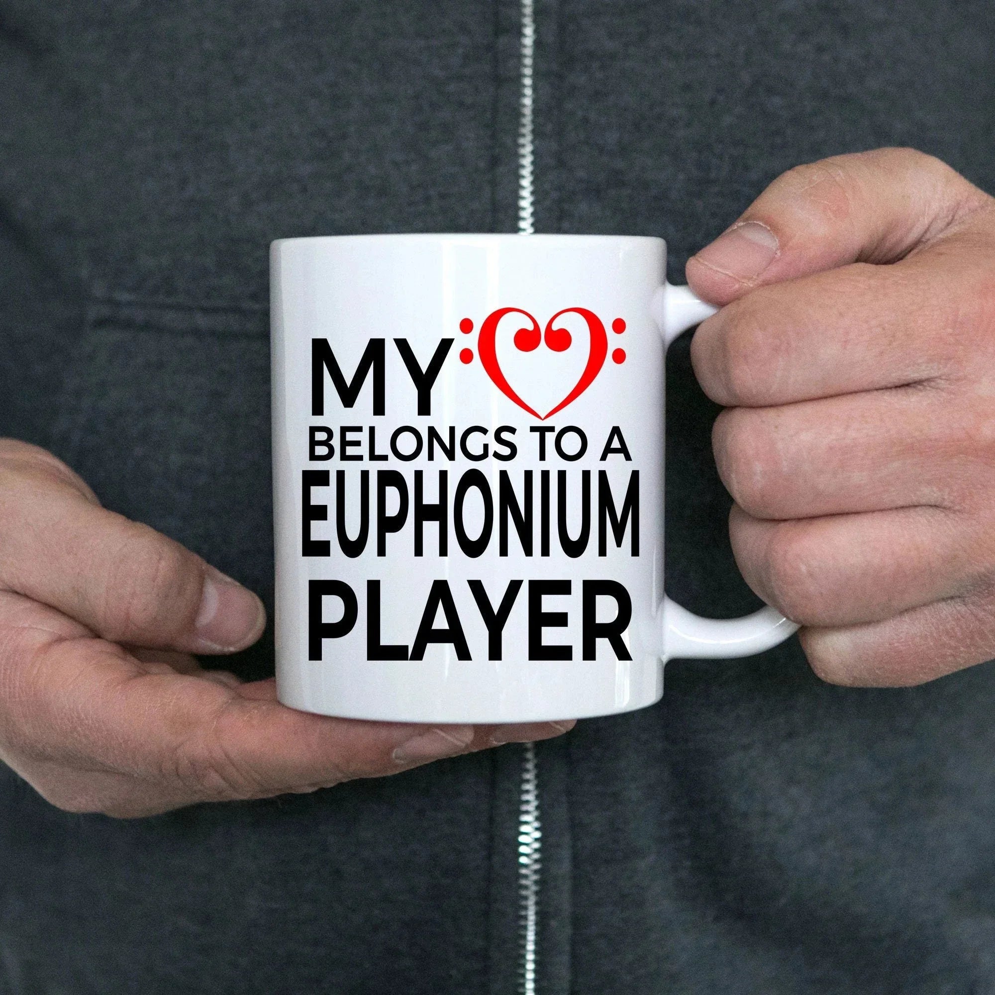 Euphonium Player Romantic Mug - My Heart Belongs to a Euphonium Player