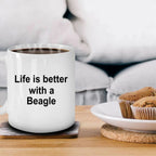 Beagle Dog Mug - Life is Better with a Beagle