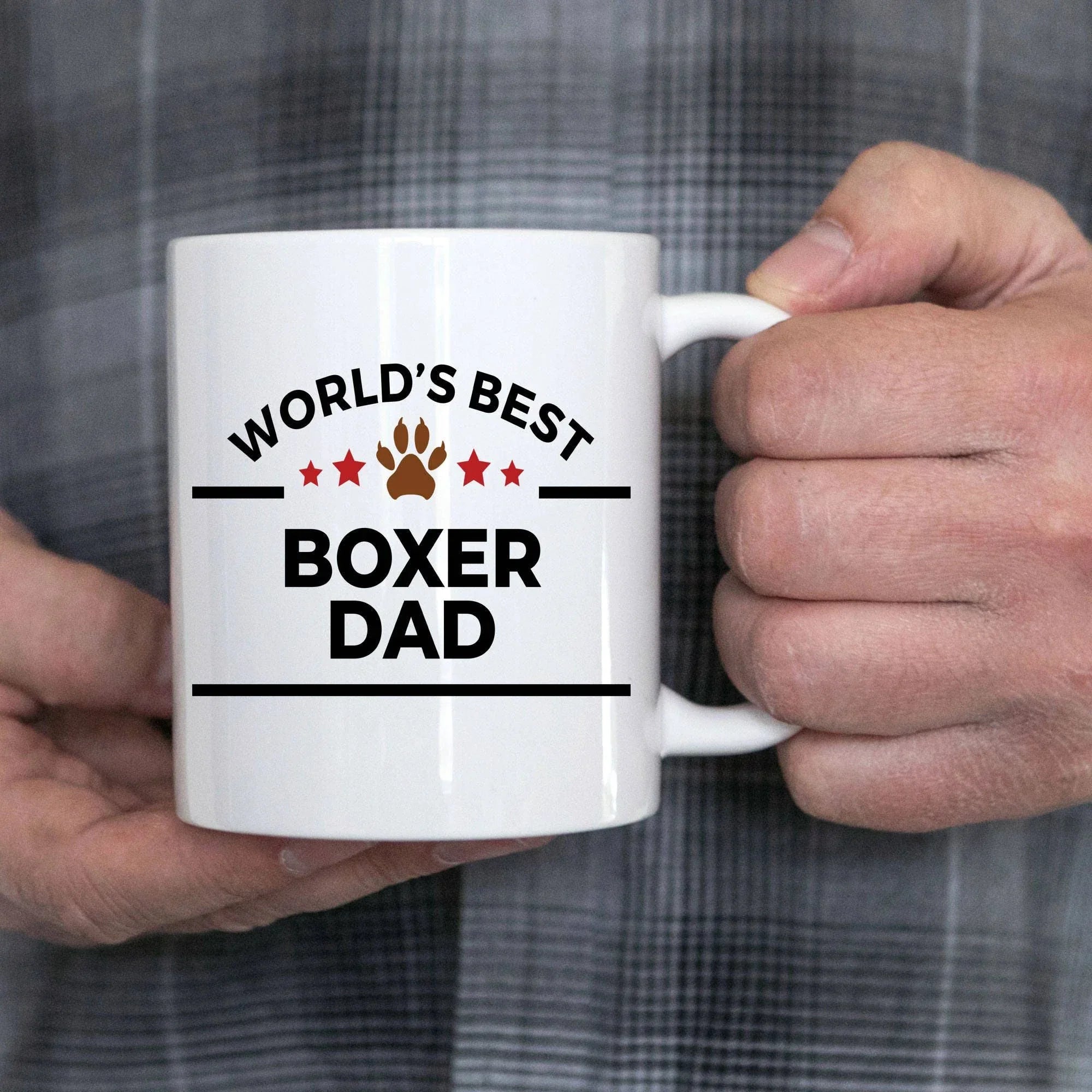Boxer Dog Dad Ceramic Coffee Mug