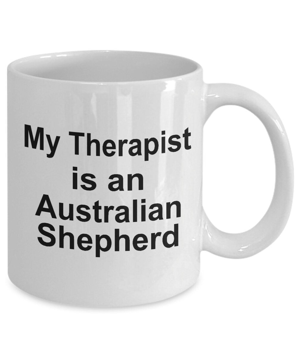 Australian Shepherd Dog Therapist Mug - Mallard Moon Gift Shop