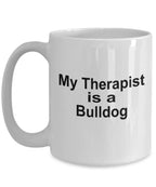 Bulldog Dog Therapist Mug