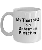 Doberman Pinscher Dog Therapist Mug