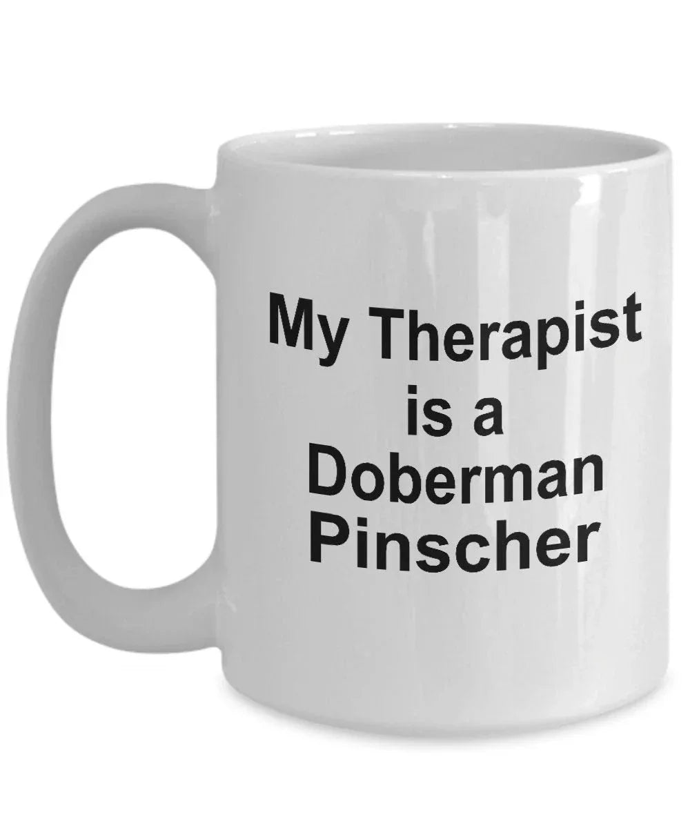 Doberman Pinscher Dog Therapist Mug