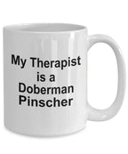 Doberman Pinscher Dog Therapist Mug