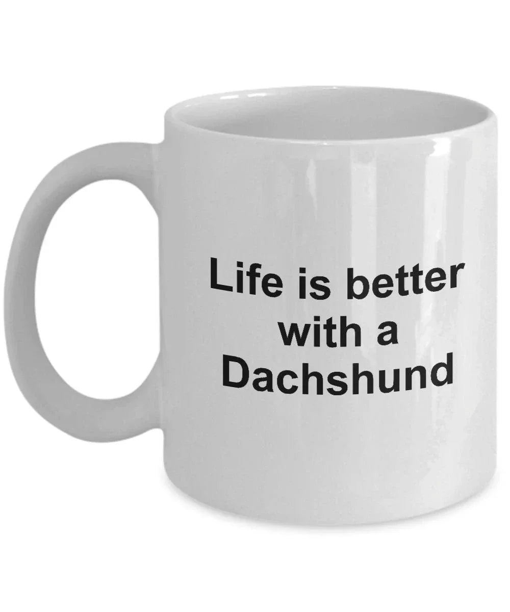Dachshund Dog Coffee Mug - Life is Better