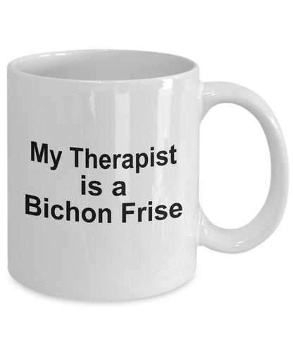 Bichon Frise Dog Therapist Mug - Mallard Moon Gift Shop