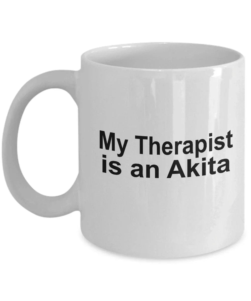 Akita Dog Therapist Mug