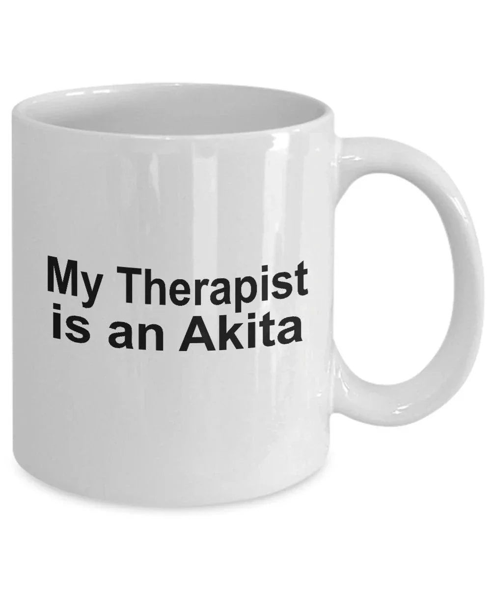 Akita Dog Therapist Mug