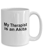 Akita Dog Therapist Mug