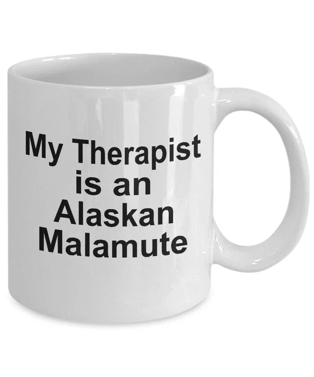 Alaskan Malamute Dog Therapist Mug - Full Wrap Vibrant Artwork With Ergonomic Handle