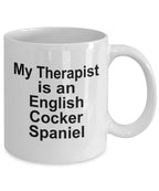 English Cocker Spaniel Dog Therapist Mug