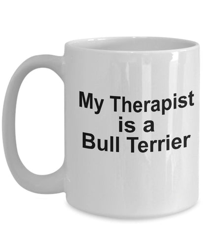 Bull Terrier Therapist Dog Mug - Mallard Moon Gift Shop