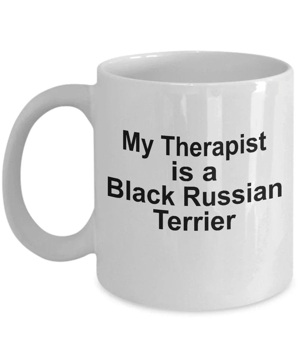 Black Russian Terrier Dog Therapist Mug