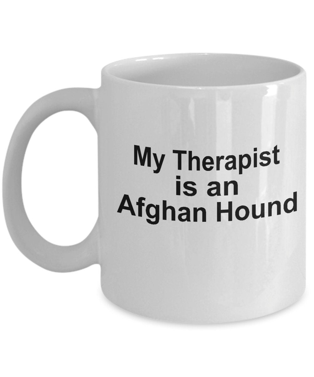 Afghan Hound Dog Therapist Mug - Mallard Moon Gift Shop