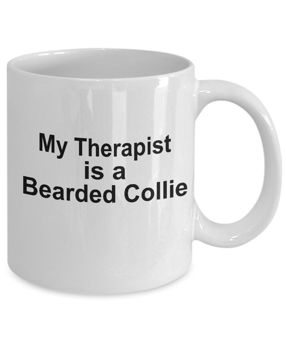 Bearded Collie Dog Therapist Mug - Mallard Moon Gift Shop