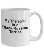 Black Russian Terrier Dog Therapist Mug