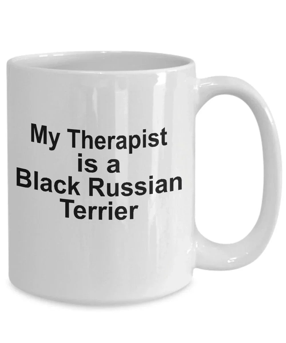 Black Russian Terrier Dog Therapist Mug
